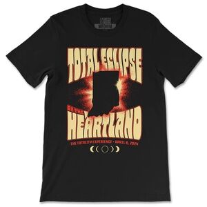 Total Eclipse of the Heartland Indiana Tee – Solar Eclipse 2024 Shirt